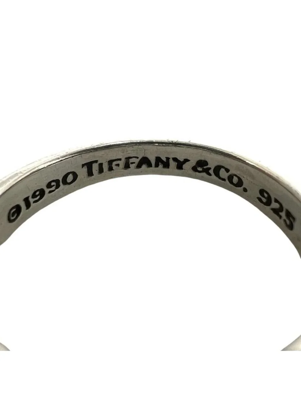Tiffany & Co Vintage Signature Ring 925 Sterling Silver